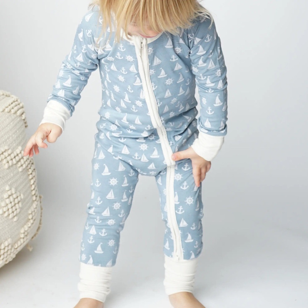 RESERVED Emerson and Friends Bamboo Pajamas Anchors